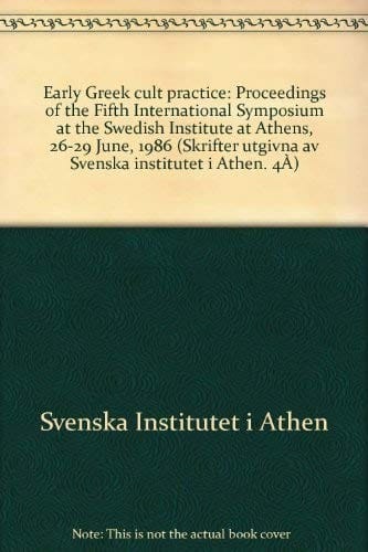 Early Greek cult practice