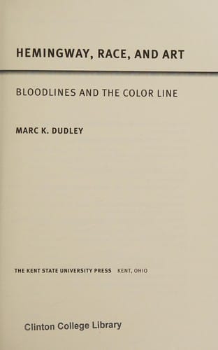 Hemingway, race, and art