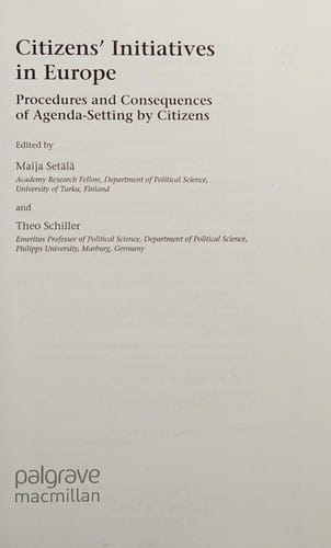 Citizens' initiatives in Europe