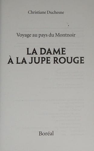 La dame à la jupe rouge