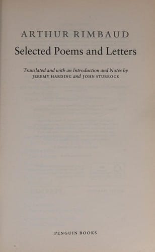 SELECTED POEMS AND LETTERS; TRANS. BY JEREMY HARDING