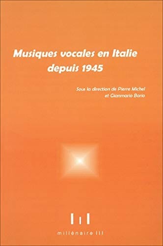Musiques vocales en Italie depuis 1945
