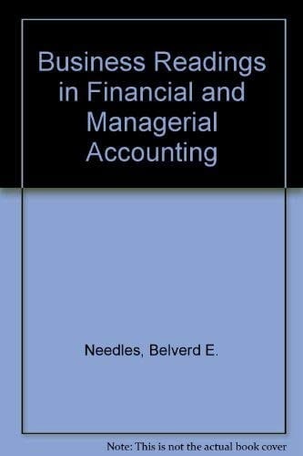 Business Readings in Financial and Managerial Accounting