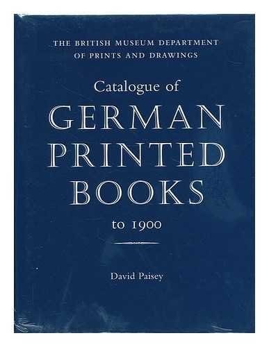 Catalogue of German printed books to 1900