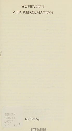 Aufbruch zur Reformation