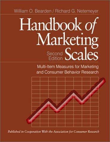 Handbook of marketing scales