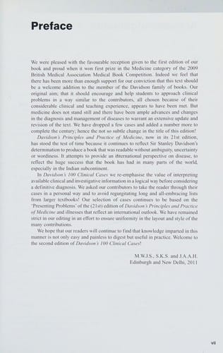 Davidson's 100 clinical cases