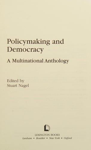 Policymaking and democracy