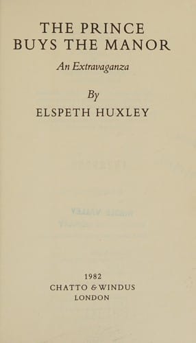 The Prince buys the Manor