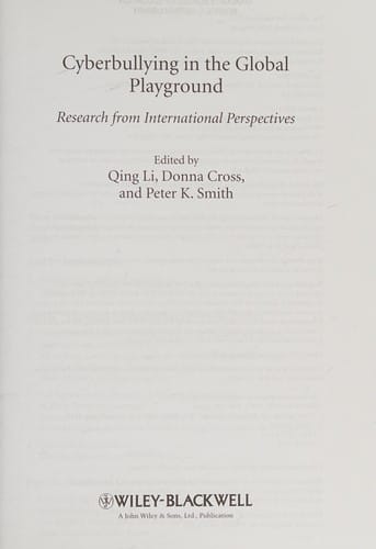 Cyberbullying in the global playground