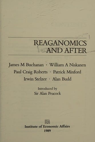 Reaganomics and after