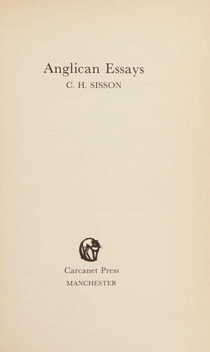 Anglican essays
