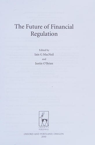 The future of financial regulation