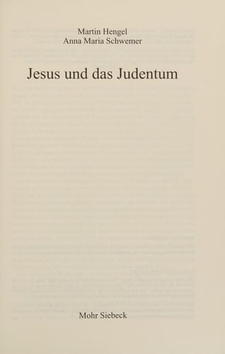 Jesus und das Judentum