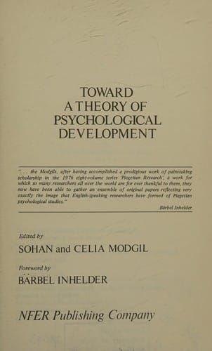 Toward a theory of psychological development