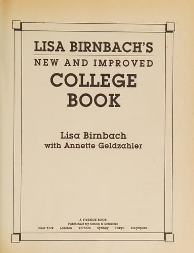 New and improved college book