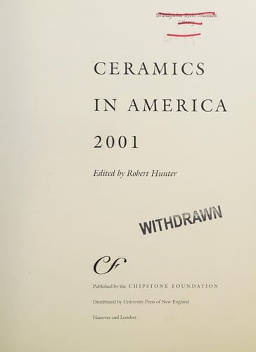 Ceramics in America 2001