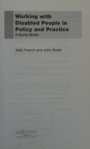 Disabled people, health and social care