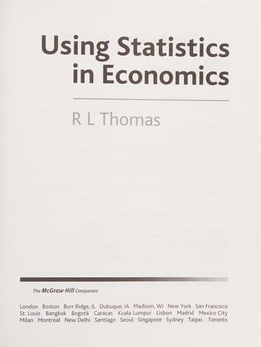 Using statistics in economics