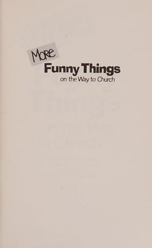 More funny things on the way to church