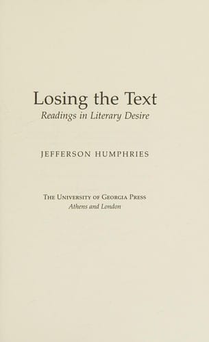 Losing the text