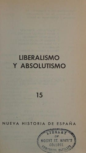 Liberalismo y absolutismo