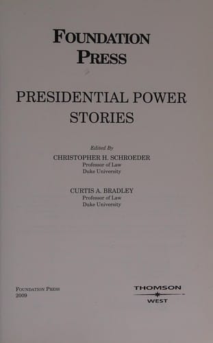 Presidential power stories