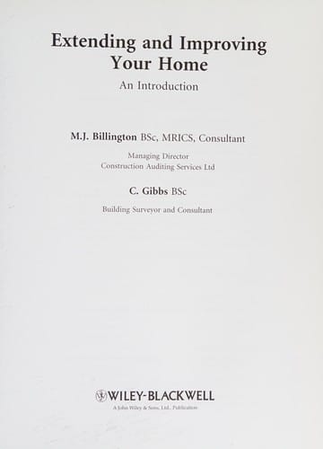 Extending and improving your home