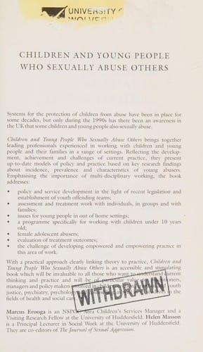 Children and young people who sexually abuse others