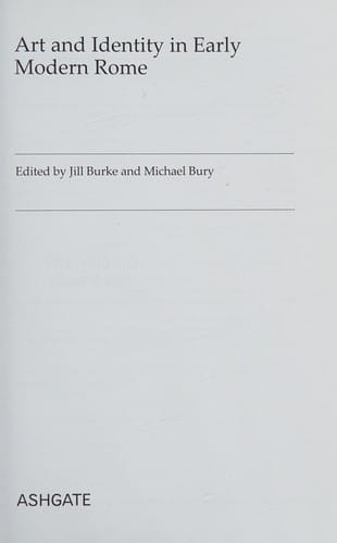 Art and identity in early modern Rome