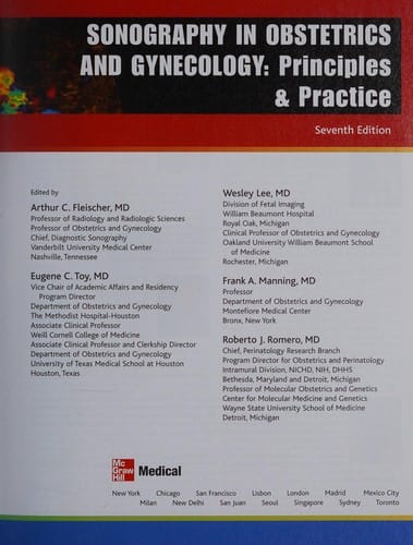 Sonography in obstetrics and gynecology
