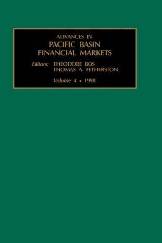 Advances in Pacific Basin financial markets