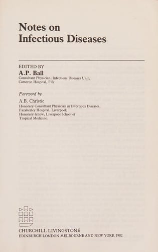 Notes on infectious diseases
