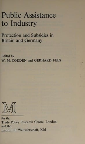 Public assistance to industry