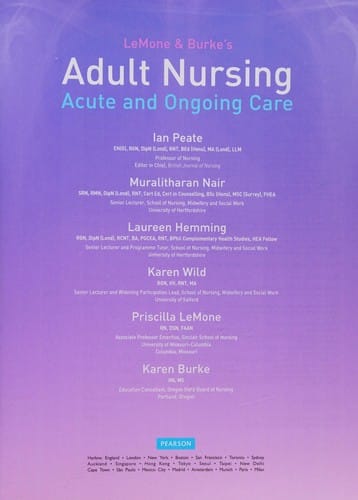 LeMone & Burke's adult nursing