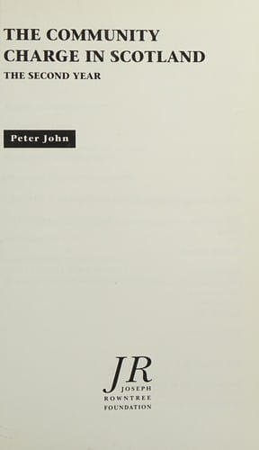 The Community Charge in Scotland, Year 2