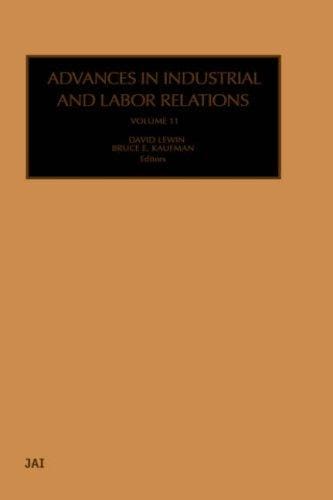 Advances in industrial and labor relations
