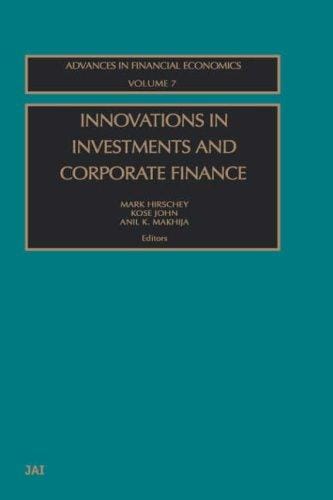 Innovations in Investments and Corporate Finance