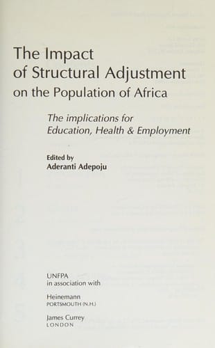 Impact of structural adjustment on the population of Africa