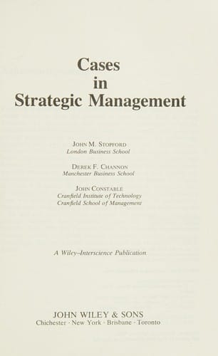 Cases in strategic management