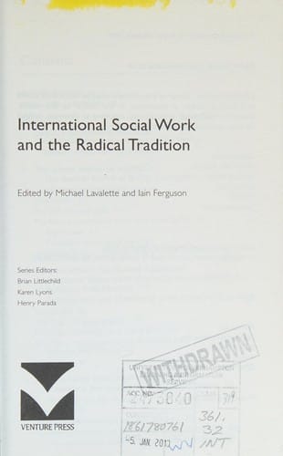 International social work and the radical tradition