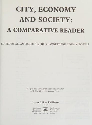 City, economy and society