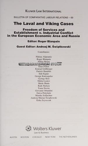 The Laval and Viking cases