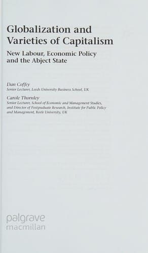 Globalization and varieties of capitalism