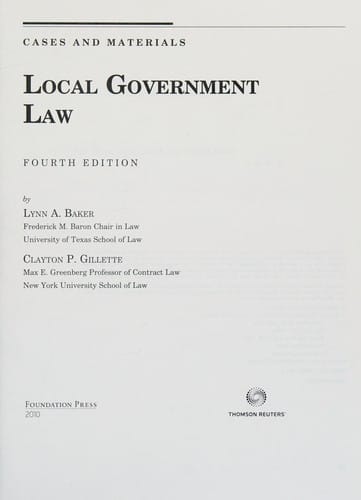 Local government law