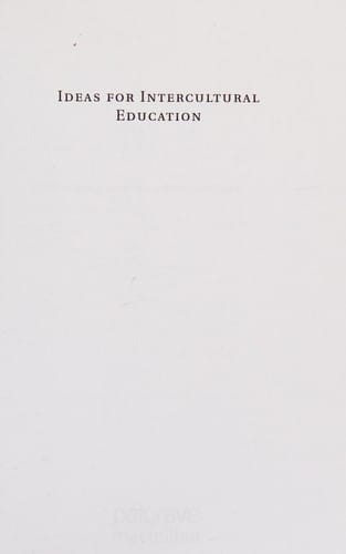 Ideas for intercultural education