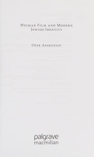 Weimar film and modern Jewish identity