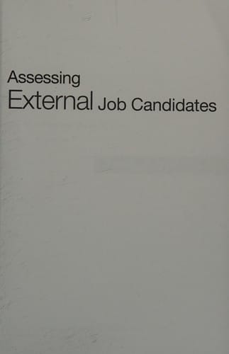 Assessing external job candidates