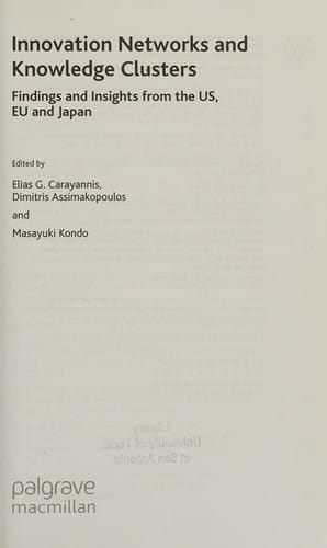 Innovation networks and knowledge clusters