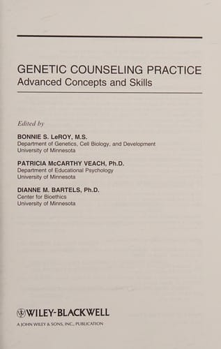 Genetic counseling practice